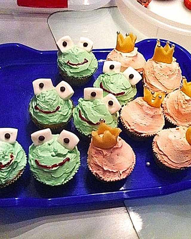 Frosch- und Prinzessinnen Cupcakes