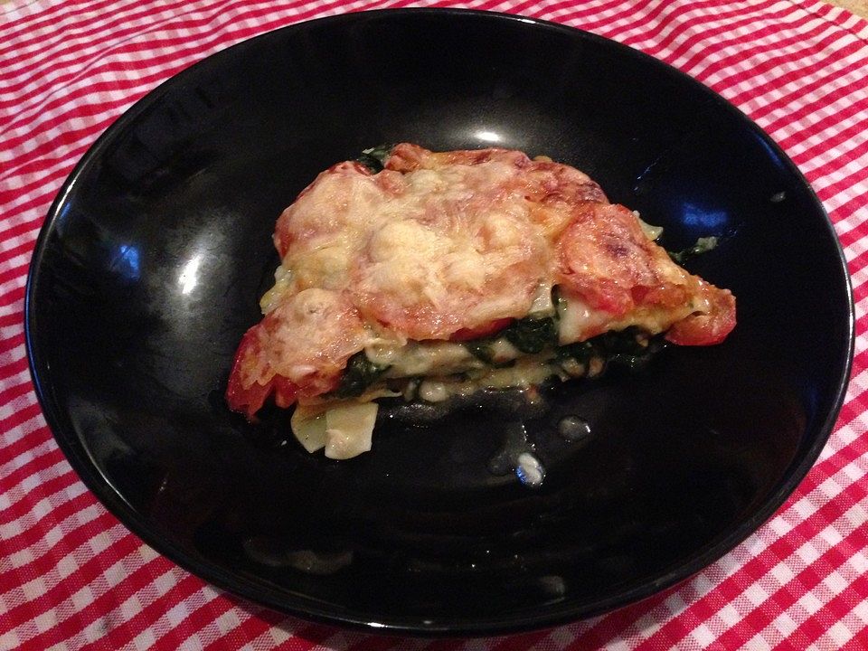 Vegetarische Spinat-Tomaten-Lasagne von Slindi| Chefkoch