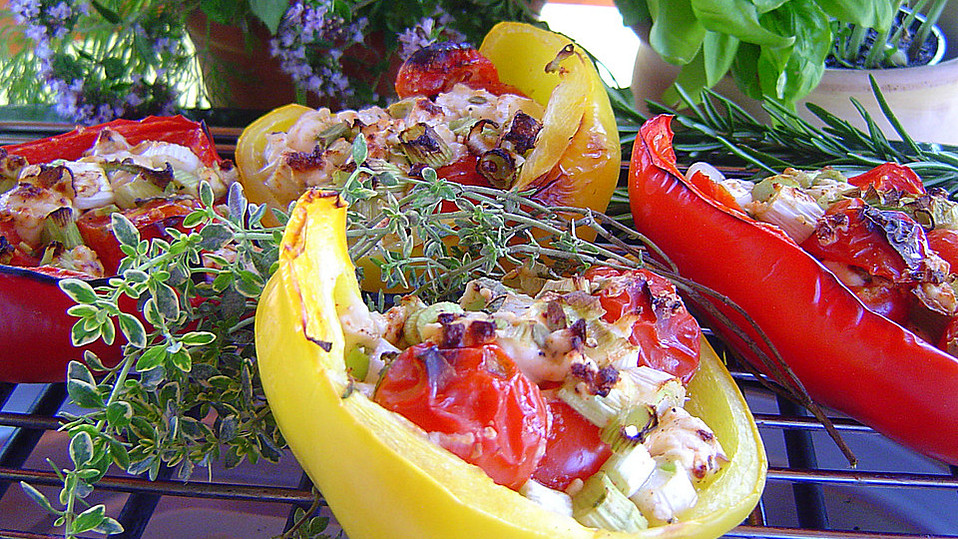 Gefüllte Paprika vom Grill von Stefanie_Friese