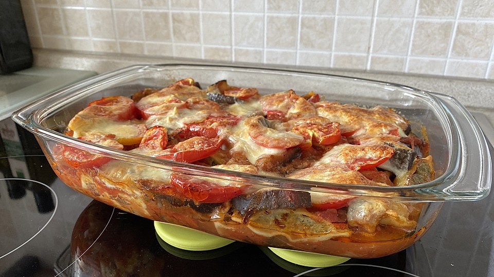 Maultaschen-Tomaten-Auberginen Auflauf von honeykizz12| Chefkoch