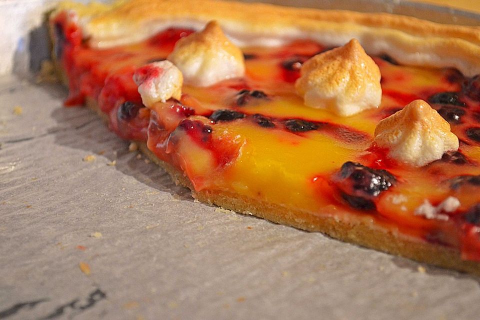 Tarte au citron et petit fruits