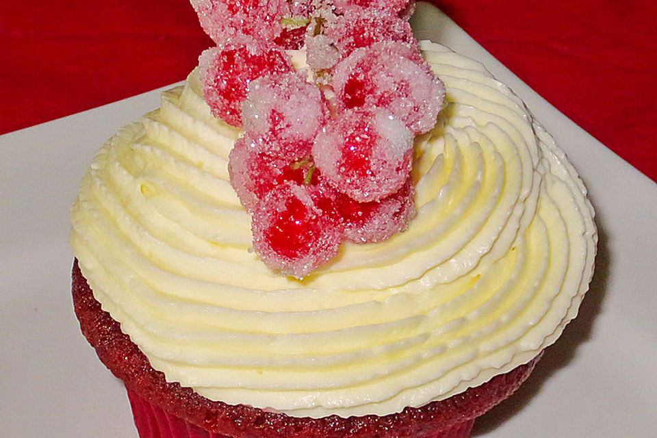 Red Velvet Cupcakes with Cream Cheese Frosting