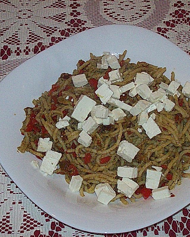 Spaghetti griechische Art