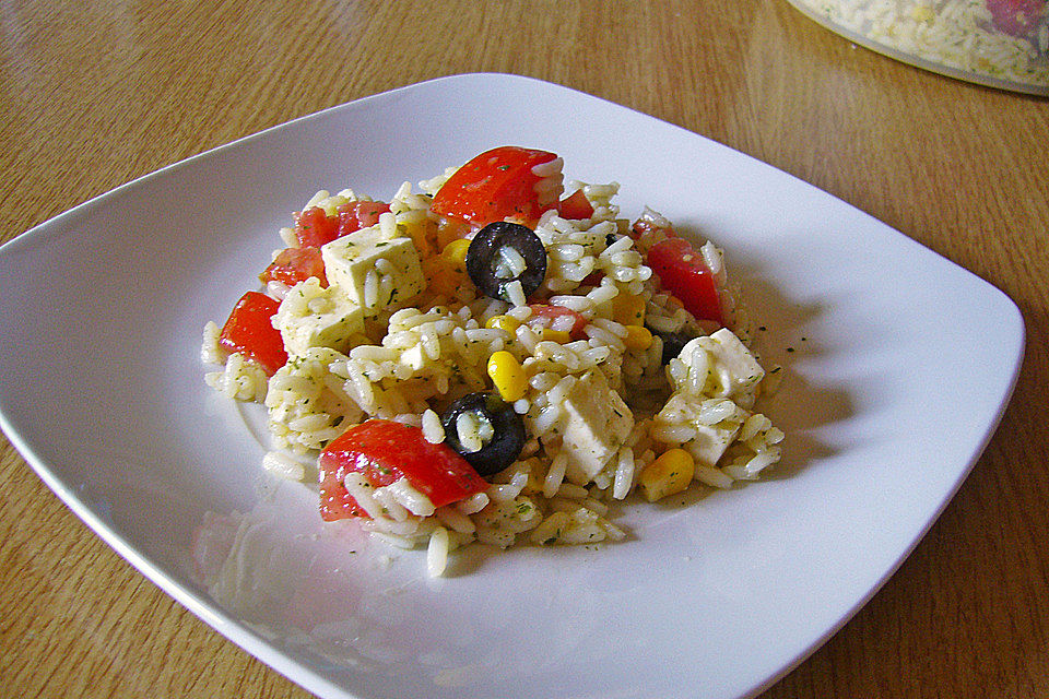 Sommerlicher Reissalat