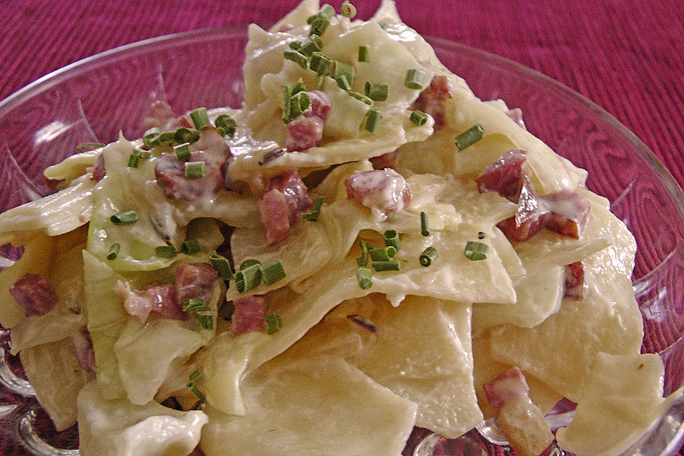 Fleckerl-Kraut-Salat à la Gabi