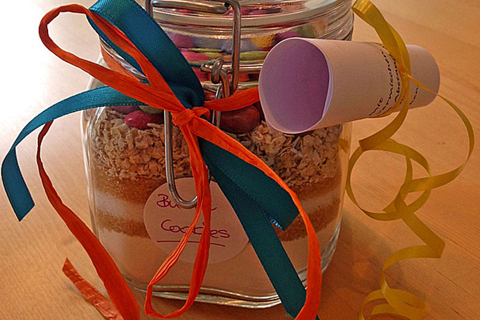 Bunte Cookies als Backmischung Bunte Cookies als Backmischung