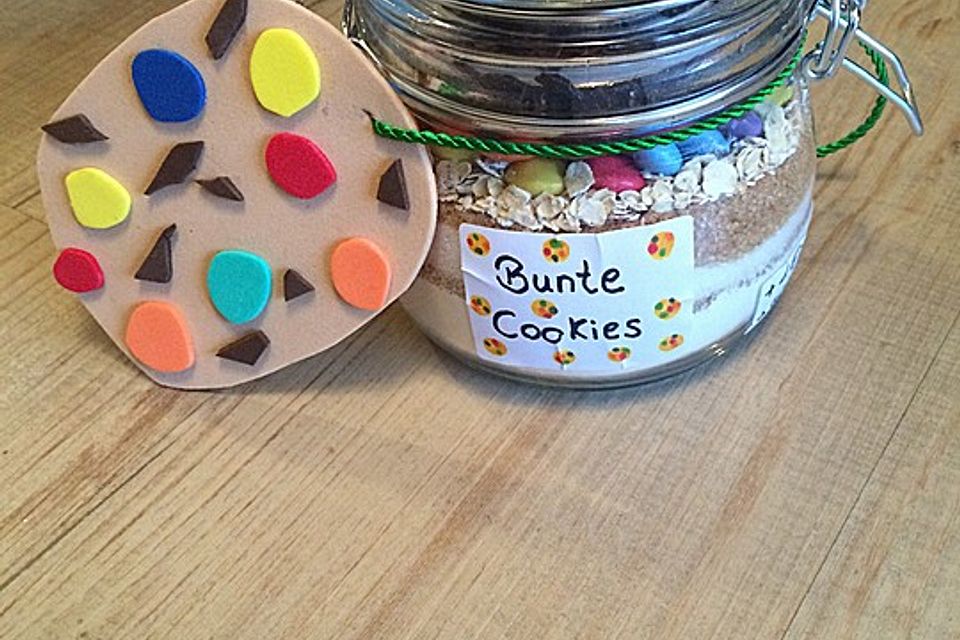 Bunte Cookies als Backmischung Bunte Cookies als Backmischung
