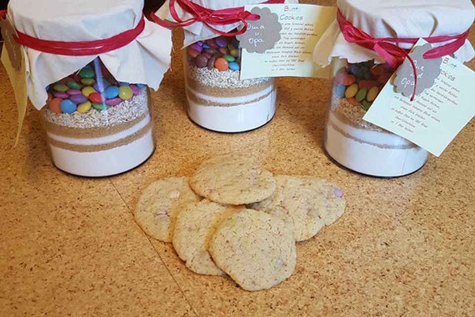Bunte Cookies als Backmischung Bunte Cookies als Backmischung