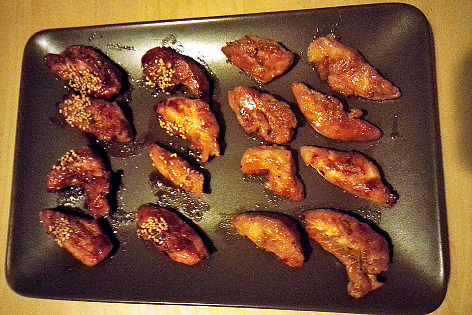 Hähnchen-Spieße in Teriyaki-Marinade