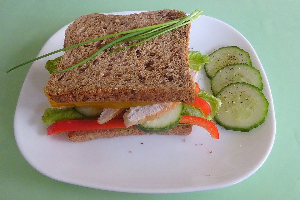 Sandwich mit Tandoori-Hähnchen