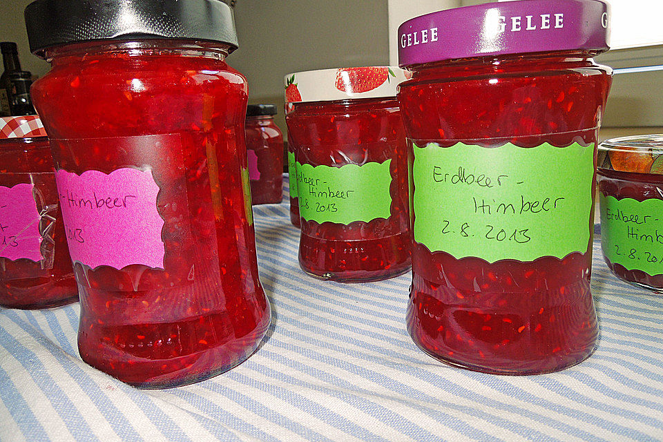 Erdbeer-Himbeer-Marmelade