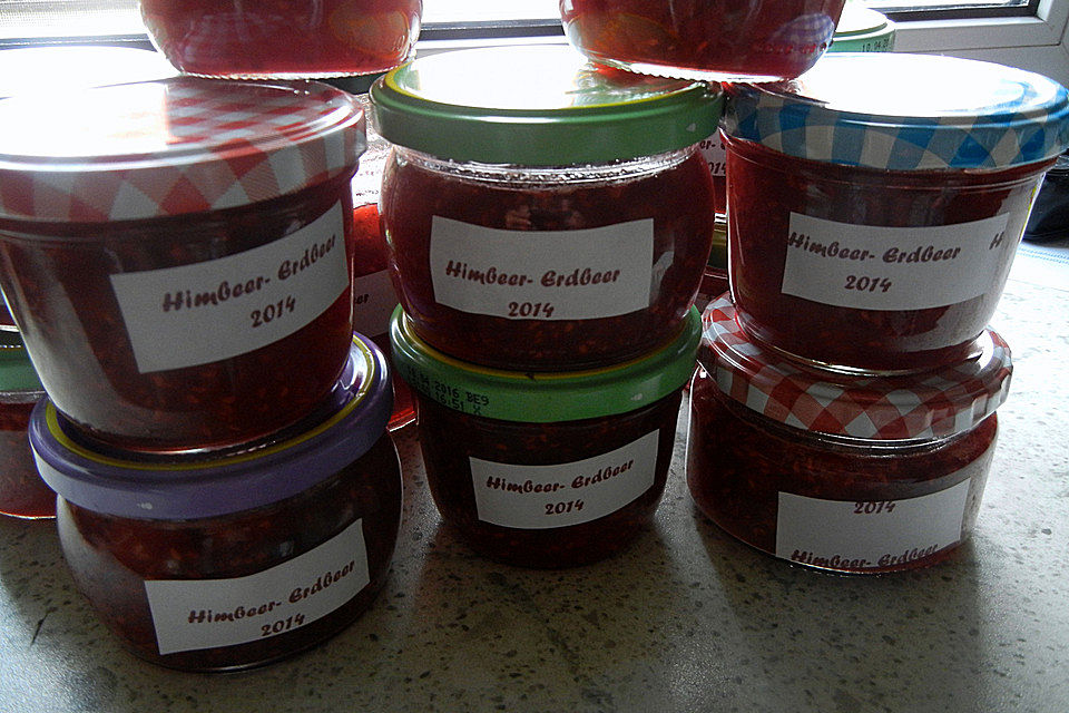 Erdbeer-Himbeer-Marmelade