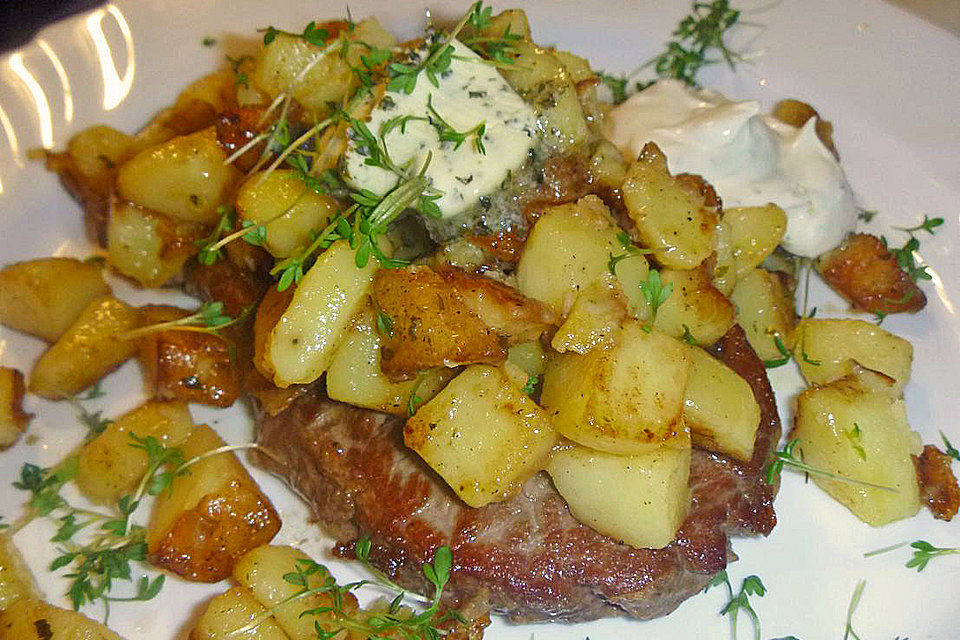 Porterhousesteak mit Country Kartoffeln