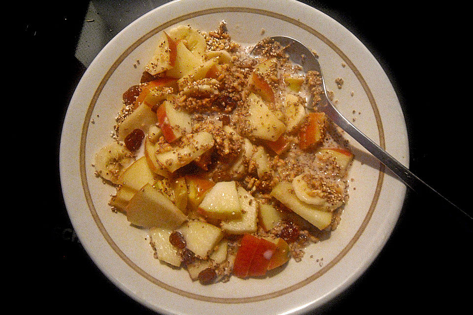 Power-Frühstück mit gepufftem Amaranth und Reis