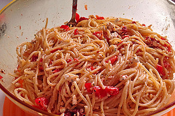 Spaghettisalat Mit Getrockneten Tomaten Von 373na Chefkoch