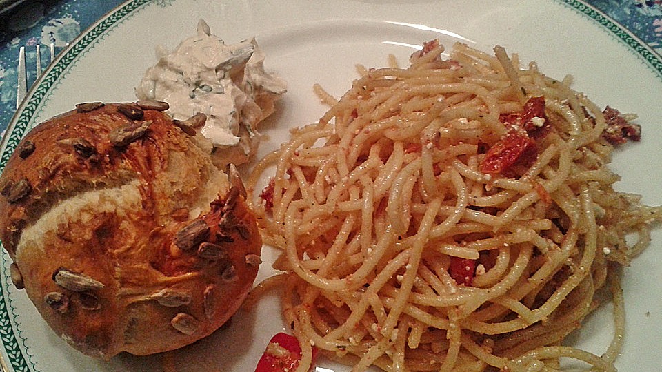 Spaghettisalat Mit Getrockneten Tomaten Von 373na Chefkoch