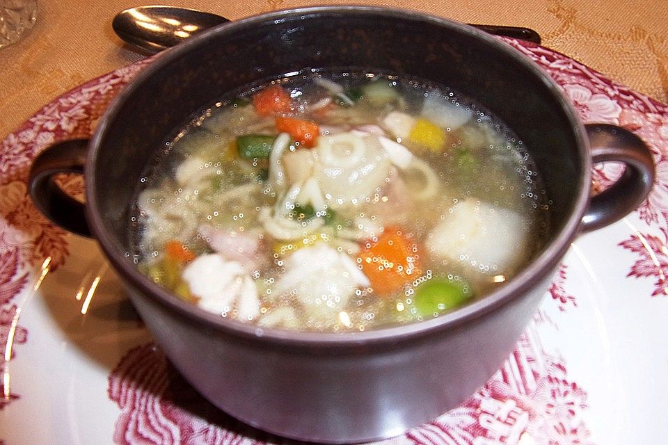 Scharfe Hühnersuppe à la Didi