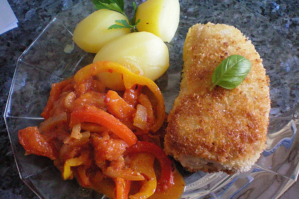 Putenschnitzel Puszta-Art