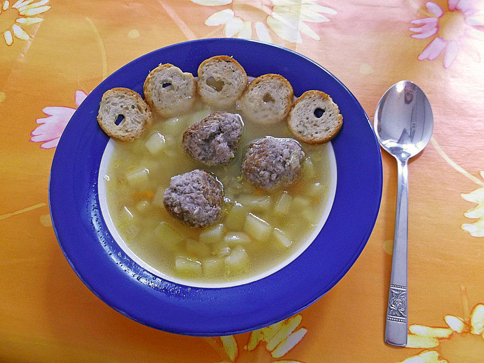 Kartoffelsuppe mit Hackbällchen von Lillim76| Chefkoch