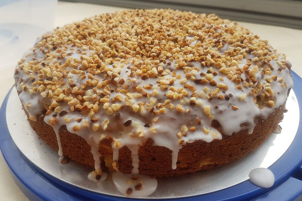 Ananas-Marzipan-Kuchen mit Mohn