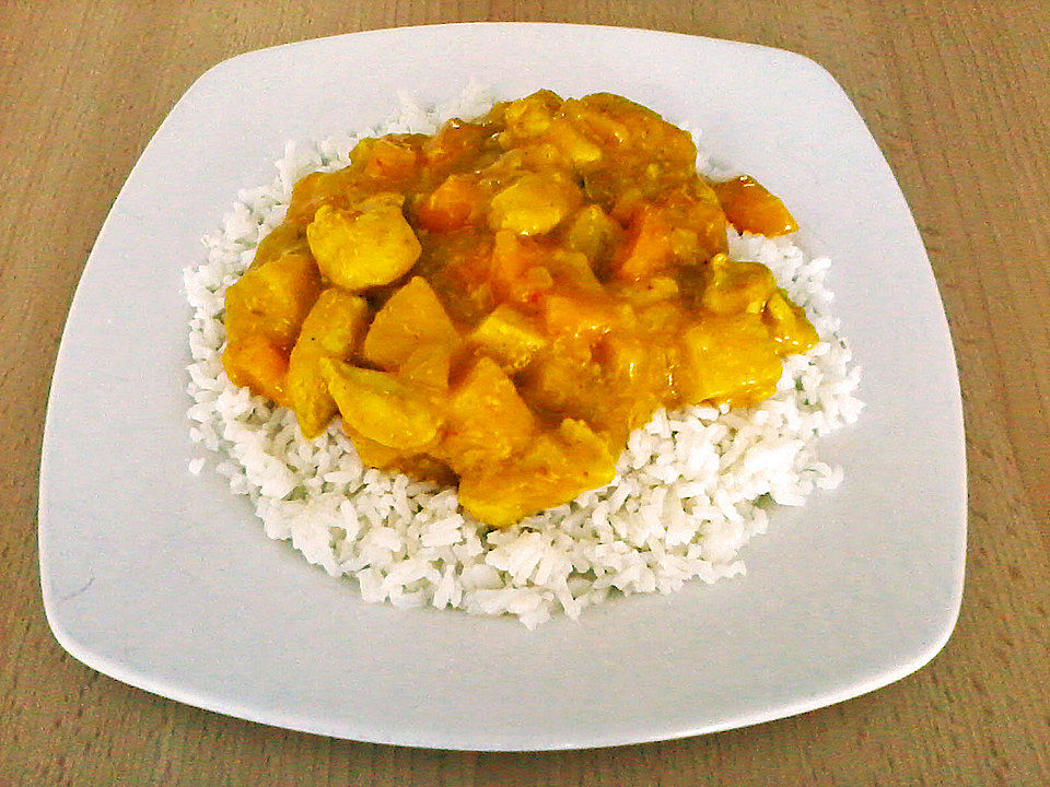 Hähnchenfleisch in Curry-Fruchtsoße von NX-01 | Chefkoch