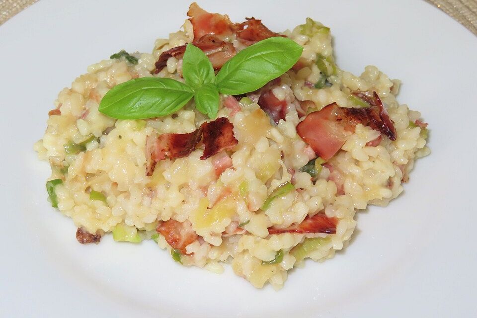 Apfel-Speck-Risotto