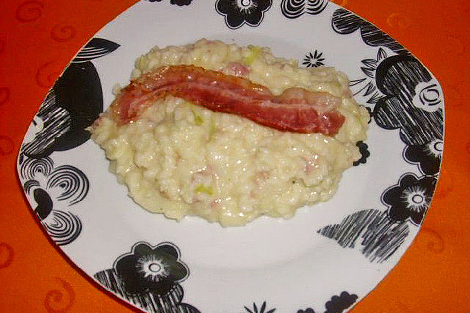 Apfel-Speck-Risotto