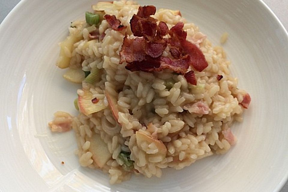 Apfel-Speck-Risotto