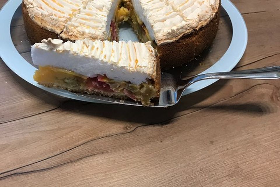 Rhabarberkuchen, sehr fein