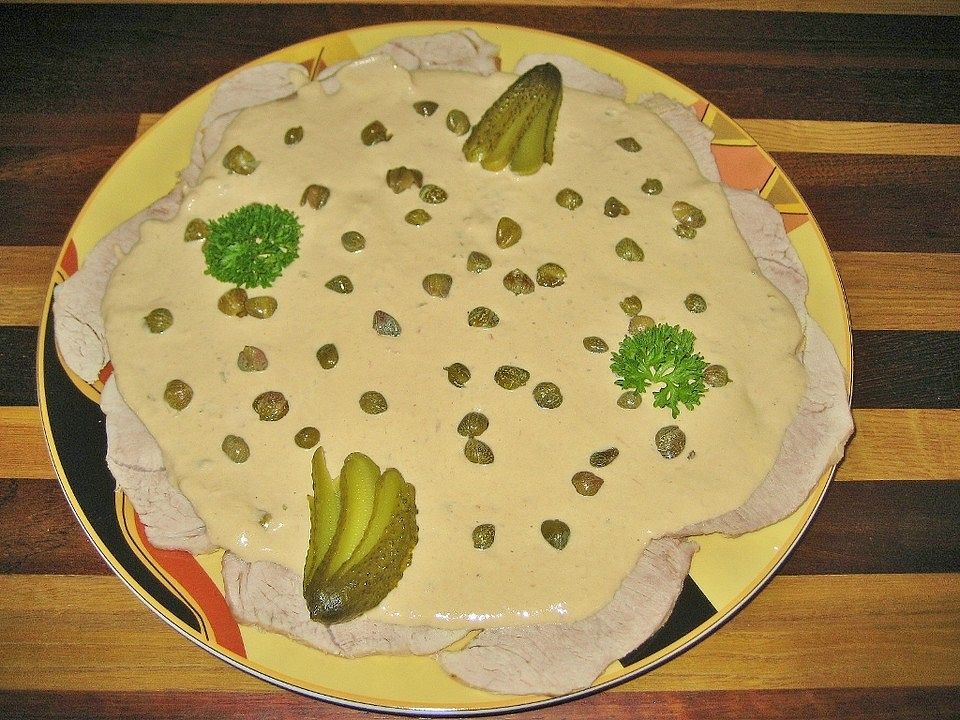 Vitello tonnato (Kalbfleisch mit Thunfischsauce)| Chefkoch