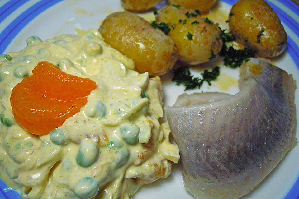 Matjesfilet mit Currydip