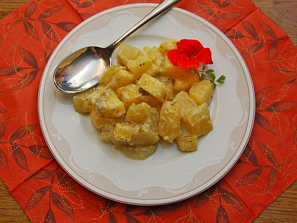 Ölkürbis mit Kartoffeln in Gorgonzolasauce von Fayendel| Chefkoch
