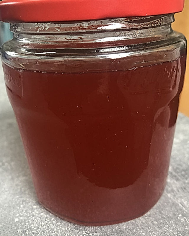 Stachelbeer-Holunderblütensirup-Marmelade