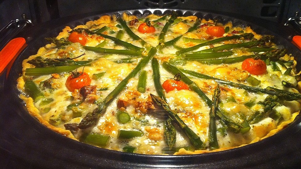 Spargelquiche mit Ziegenkäse von minisunshine| Chefkoch