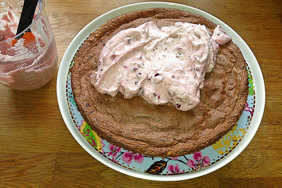 Preiselbeer-Sahne-Soufflé