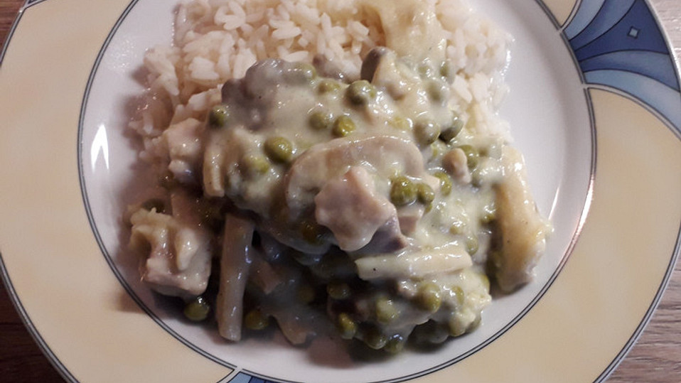 Hühnerfrikassee mit Spargel und Reis von zafira335