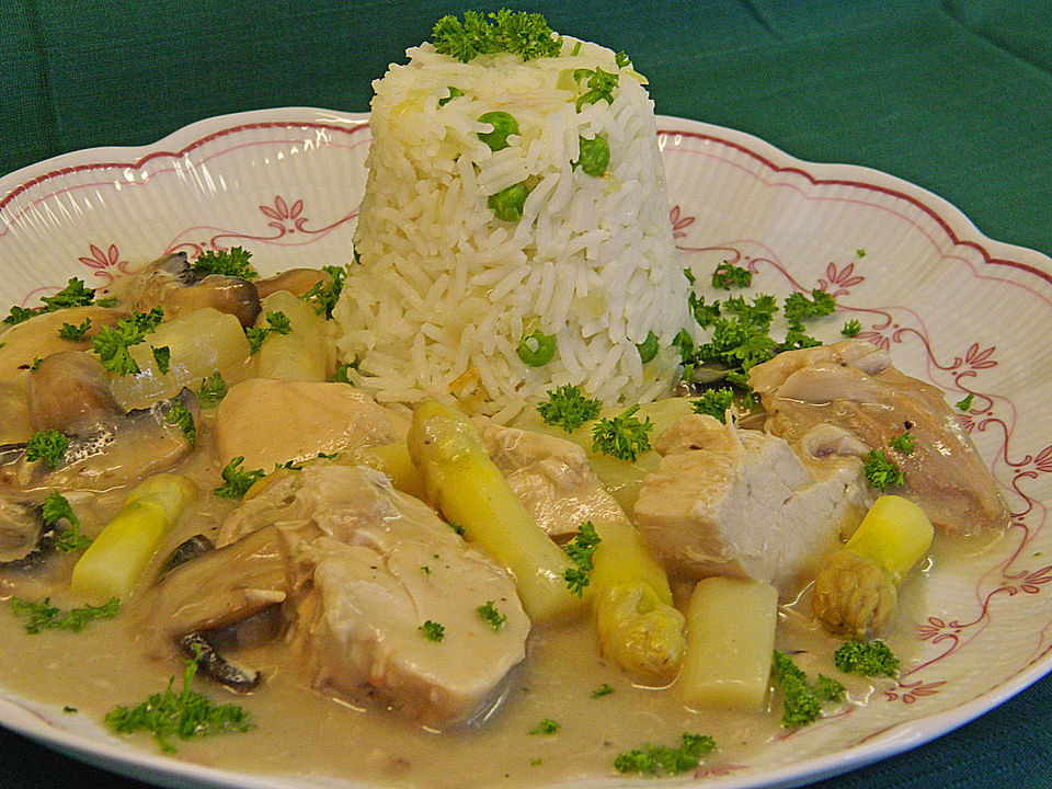 Hühnerfrikassee mit Spargel und Reis von zafira335 | Chefkoch
