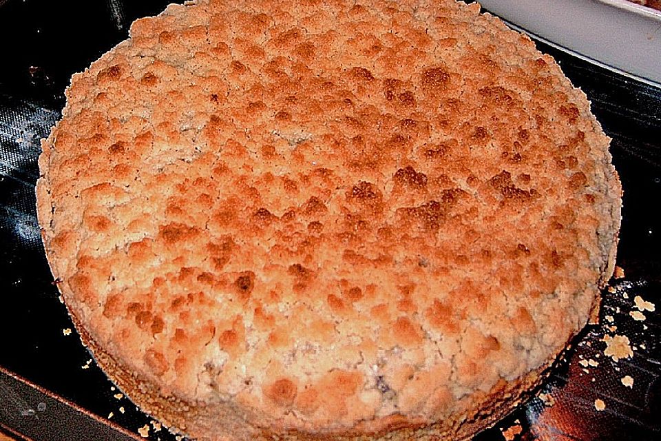 Mohnkuchen mit Quark und Streuseln