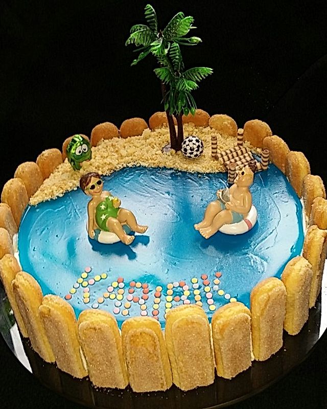 Schwimmbad-Torte