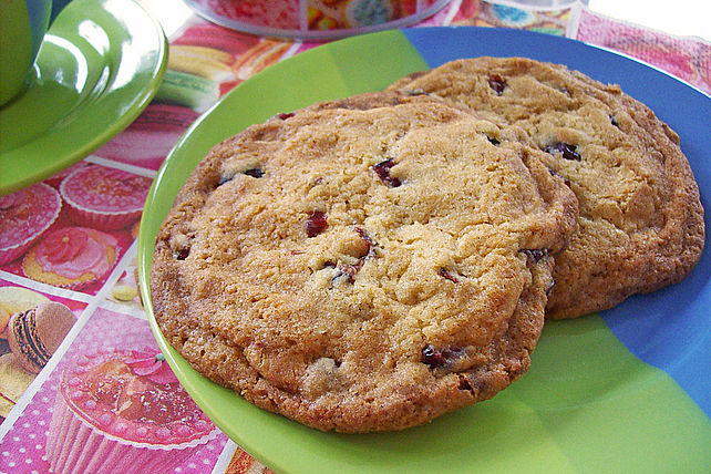 Cookies mit Cranberries und weißer Schokolade von Mrs-Pierce| Chefkoch