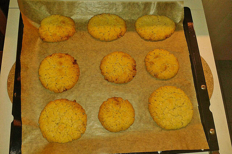 Cookies mit Cranberries und weißer Schokolade