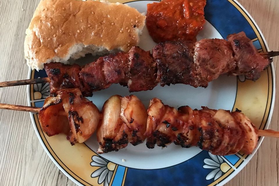 Russische Spieße (Schaschlik) à la Sergej