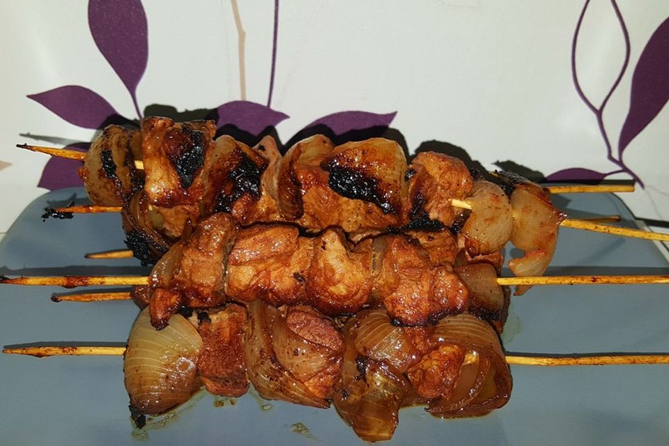 Russische Spieße (Schaschlik) à la Sergej