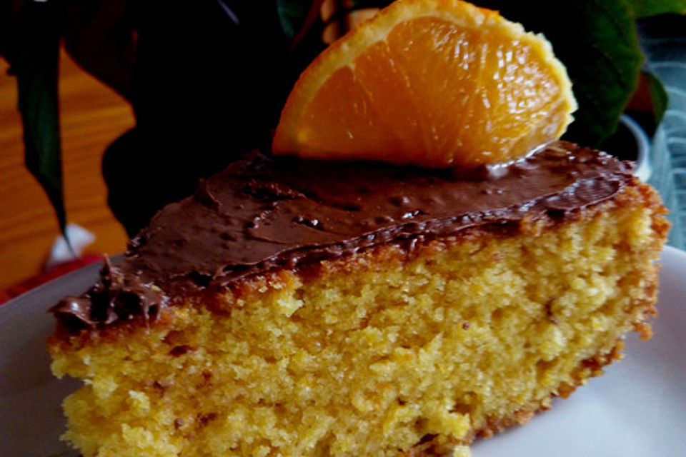 Orangenkuchen mit Schale