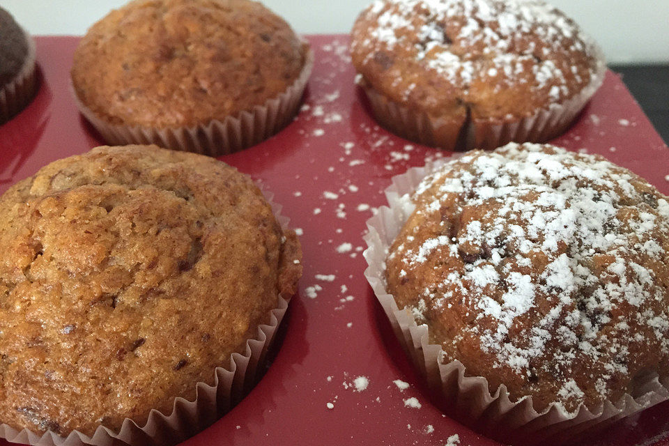 Bananen-Nuss-Muffins