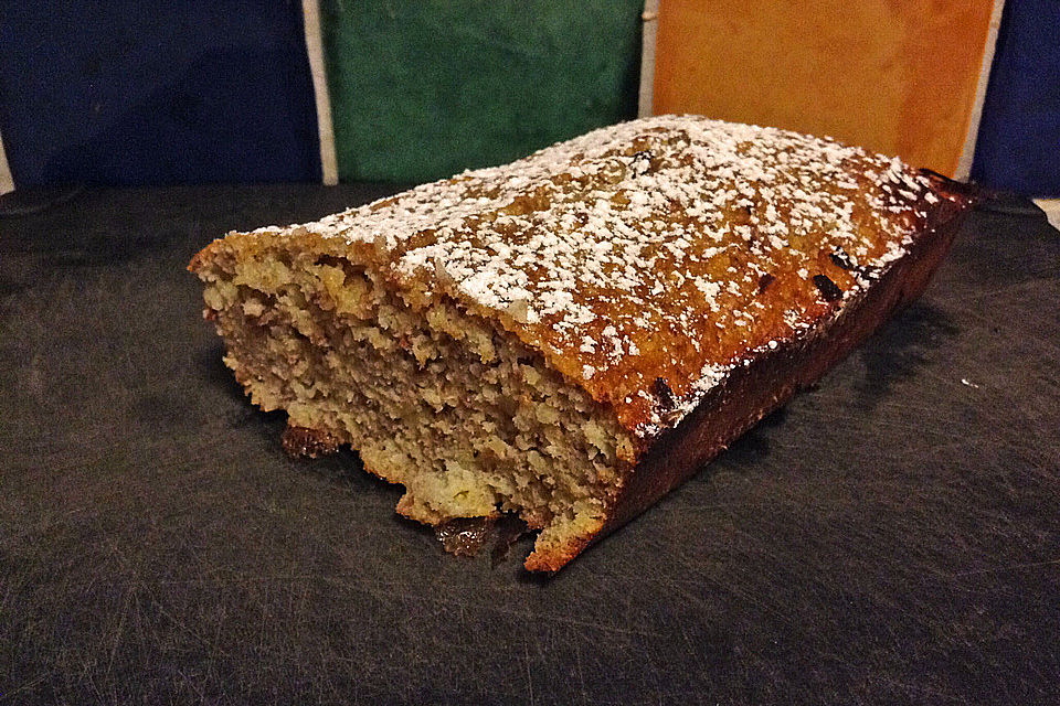 Bananenbrot ohne Mehl und Zucker