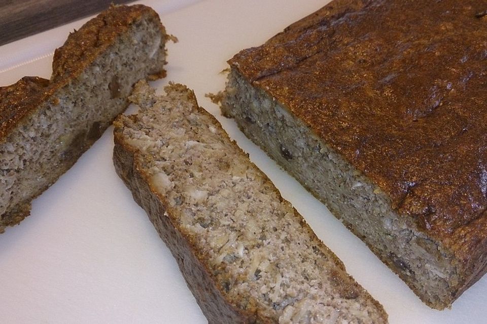 Bananenbrot ohne Mehl und Zucker