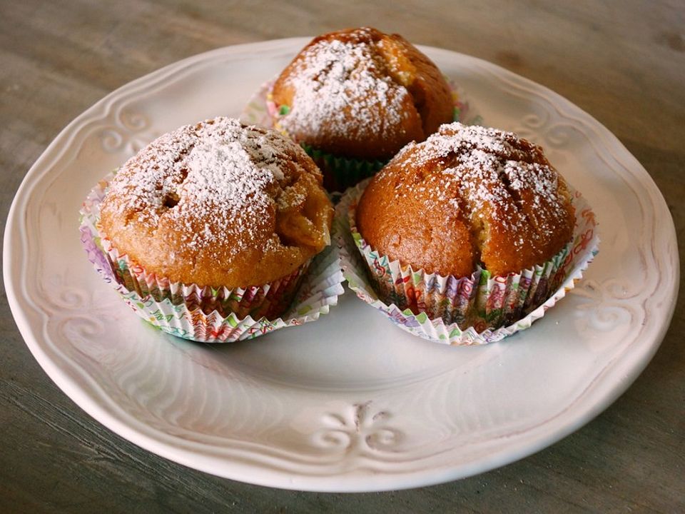 Betrunkene Pfirsich-Muffins von Nadjjaa| Chefkoch