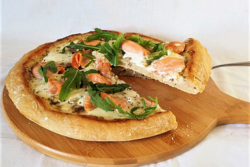 Lachs Champignon Pizza Von Ayla Chefkoch