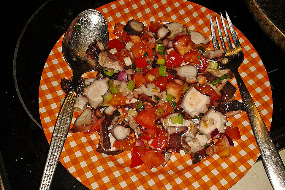 Sommerlicher Tintenfischsalat